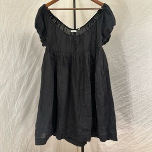 Doen Sarria Dress in Black Ramie - M ALTERED